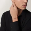 Pulsera Love, con cadena, pavé