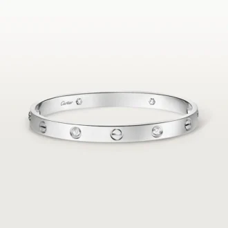 Pulsera Love, modelo clásico, 4 diamantes