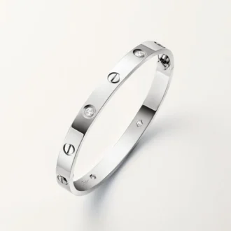 Pulsera Love, modelo clásico, 4 diamantes