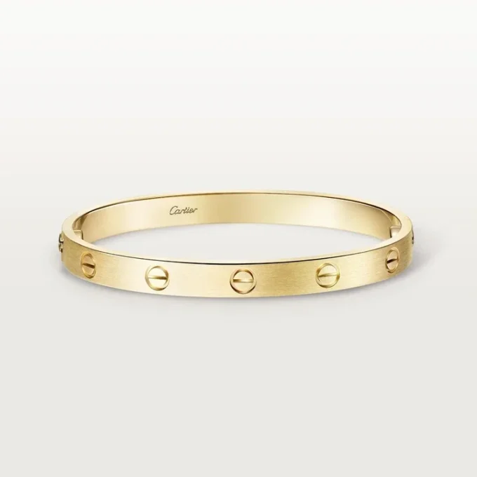 Pulsera Love, modelo clásico, cepillada