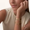 Pulsera Love, modelo clásico, cepillada, 4 diamantes