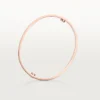 Pulsera Love, modelo clásico, cepillada, 4 diamantes