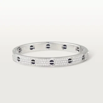 Pulsera Love, modelo clásico, pavé, cerámica