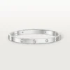 Pulsera Love, modelo mediano, 4 diamantes