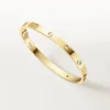 Pulsera Love, modelo mediano, 4 diamantes