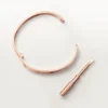 Pulsera Love, modelo mediano, 4 diamantes