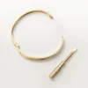 Pulsera Love, modelo mediano, 4 diamantes