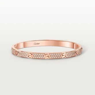 Pulsera Love, modelo mediano, pavé