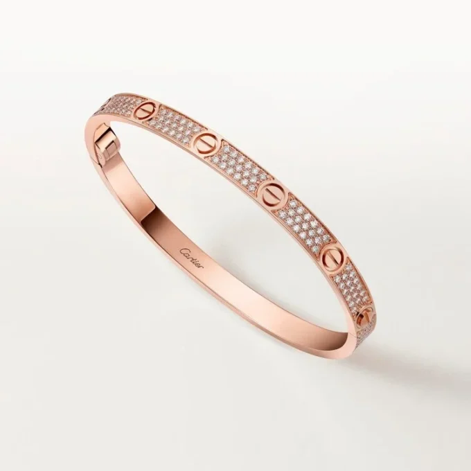 Pulsera Love, modelo mediano, pavé