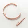 Pulsera Love, modelo mediano, pavé