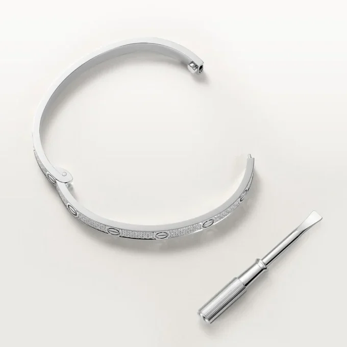 Pulsera Love, modelo mediano, pavé