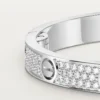 Pulsera Love, modelo mediano, pavé