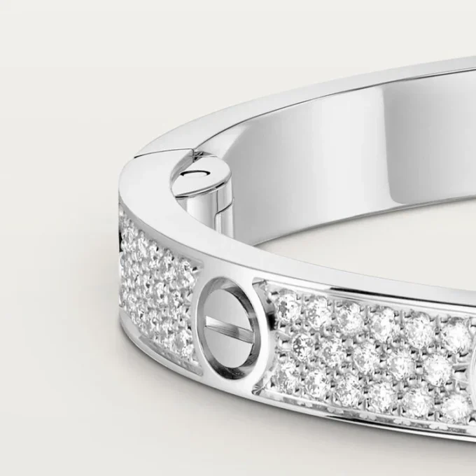 Pulsera Love, modelo mediano, pavé
