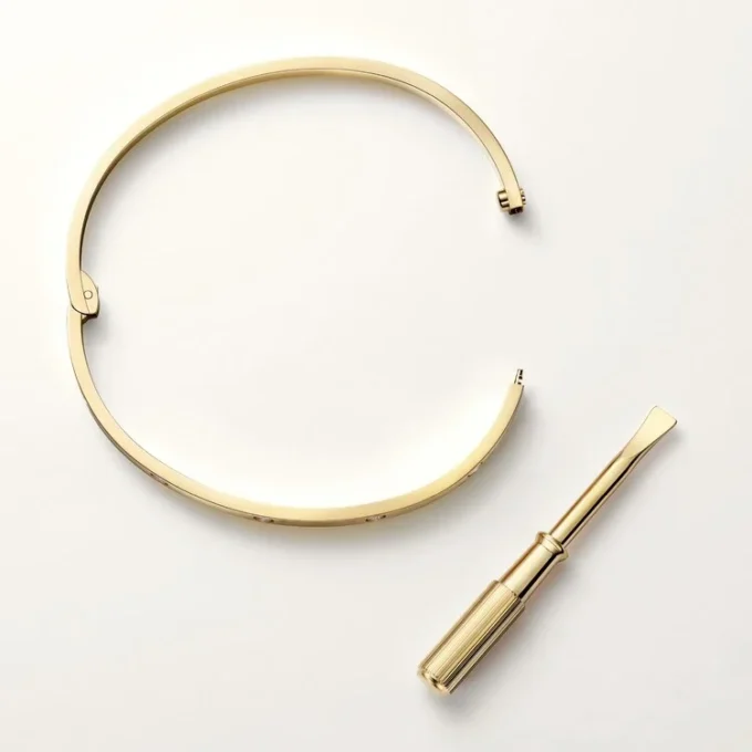 Pulsera Love, modelo pequeño, 10 diamantes