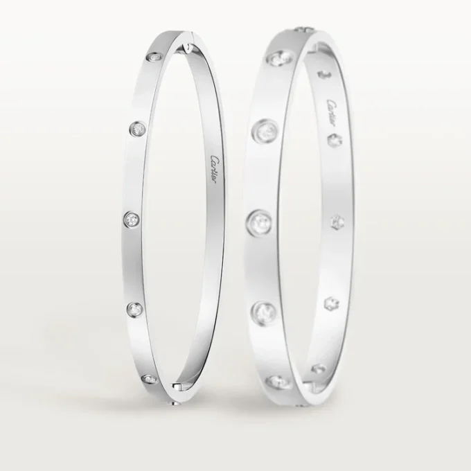Pulsera Love, modelo pequeño, 10 diamantes