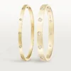 Pulsera Love, modelo pequeño, 10 diamantes