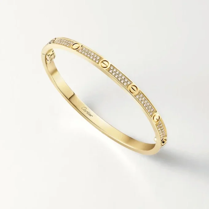 Pulsera Love, modelo pequeño, pavé