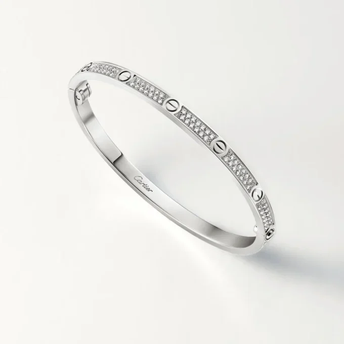 Pulsera Love, modelo pequeño, pavé