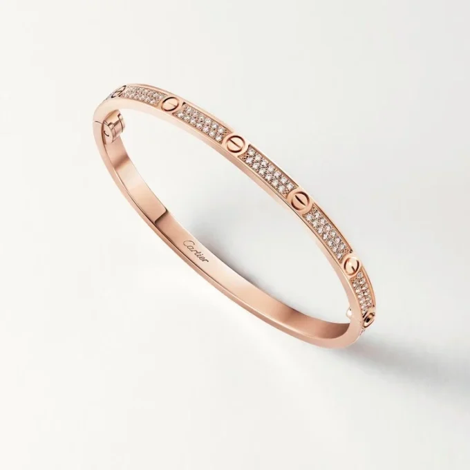 Pulsera Love, modelo pequeño, pavé