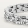 Pulsera Maillon Panthere, triple fila, pavé