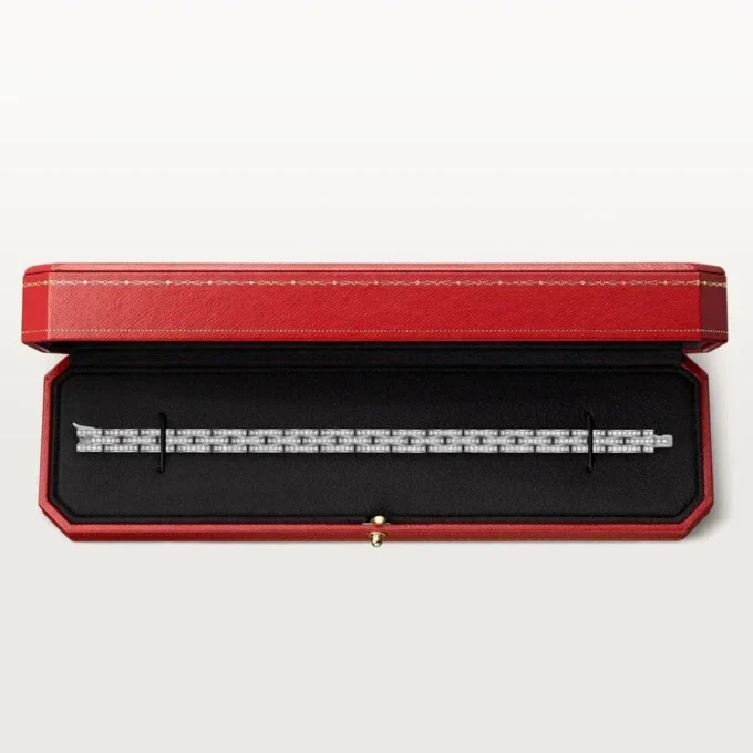 Pulsera Maillon Panthere, triple fila, pavé