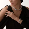 Collar Torque Panthere De Cartier, articulado, con pavé