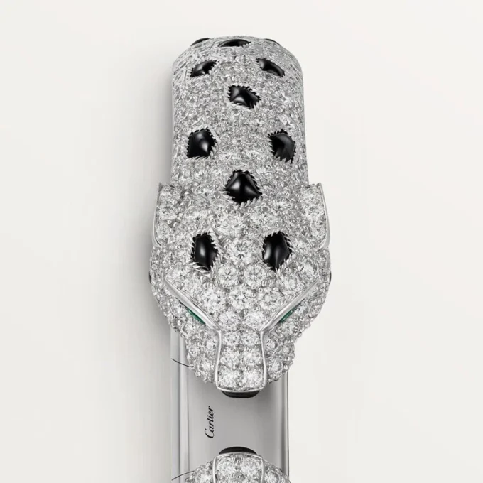 Pulsera Panthere De Cartier, articulada, con pavé