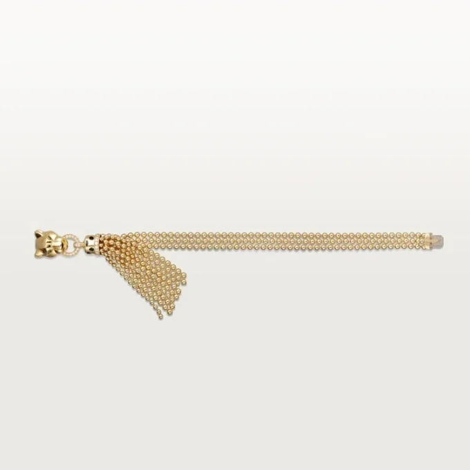 Pulsera Panthere de Cartier, con cadena, diamantes