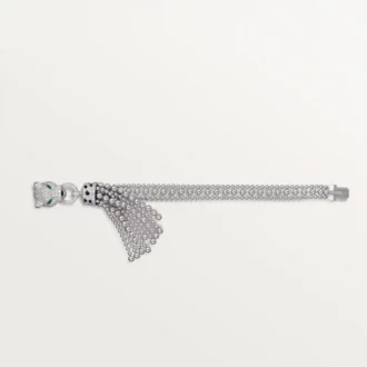 Pulsera Panthere de Cartier, con cadena, semipavé