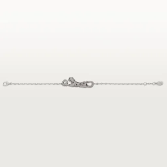Pulsera Panthere de Cartier, con cadena, semipavé