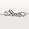 Pulsera Panthere de Cartier, con cadena, semipavé