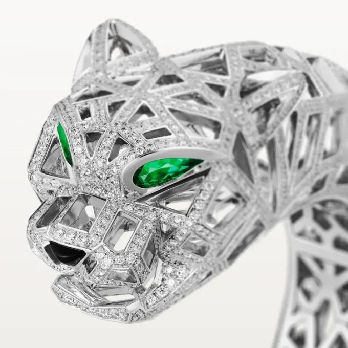 Pulsera Panthere de Cartier, con pavé