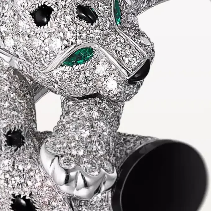 Pulsera Panthere de Cartier, con pavé