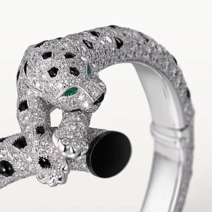Pulsera Panthere de Cartier, con pavé
