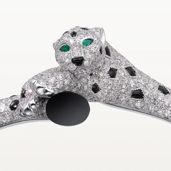 Pulsera Panthere de Cartier, con pavé