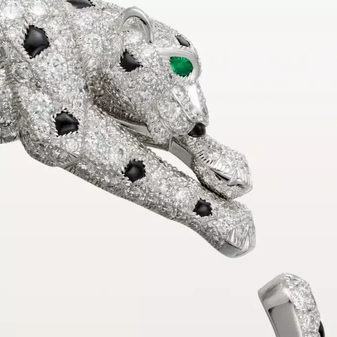 Pulsera Panthere de Cartier, con pavé
