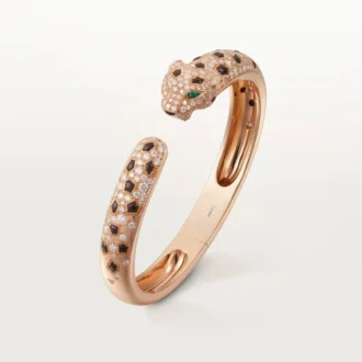 Pulsera Panthere de Cartier, modelo mediano, semipavé