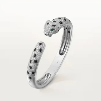Pulsera Panthere de Cartier, modelo mediano, semipavé