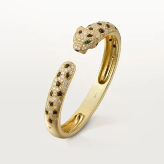 Pulsera Panthere de Cartier, modelo mediano, semipavé