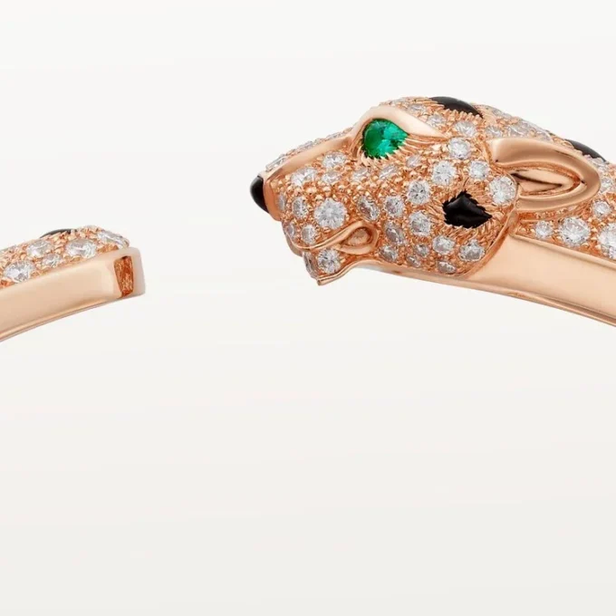 Pulsera Panthere de Cartier, modelo mediano, semipavé