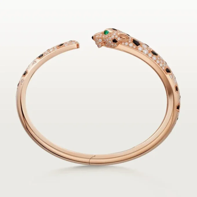 Pulsera Panthere de Cartier, modelo mediano, semipavé