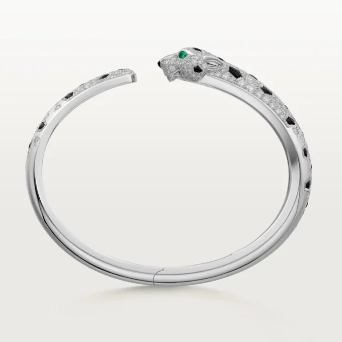 Pulsera Panthere de Cartier, modelo mediano, semipavé
