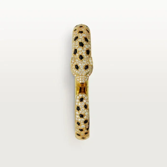 Pulsera Panthere de Cartier, modelo mediano, semipavé