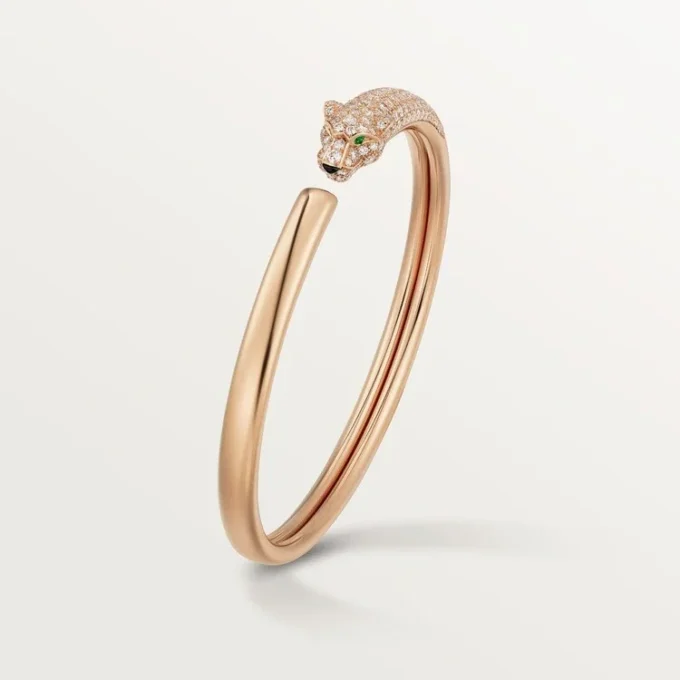 Pulsera Panthere de Cartier, modelo pequeño, semipavé