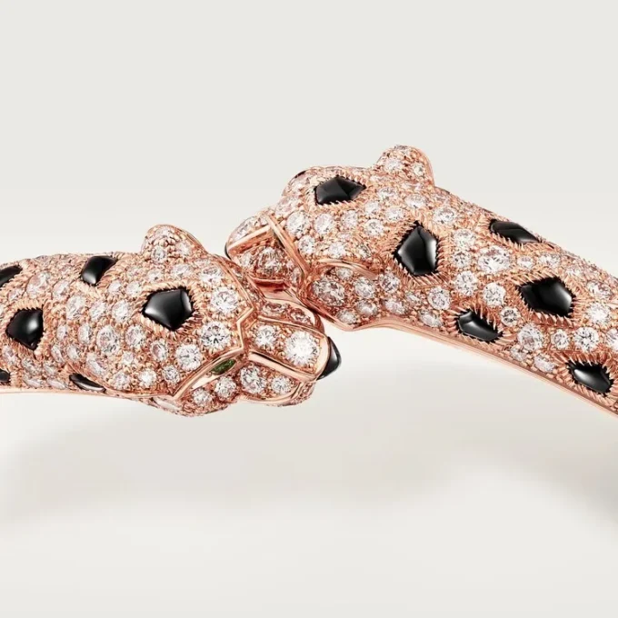 Pulsera Panthere de Cartier, modelo pequeño, semipavé