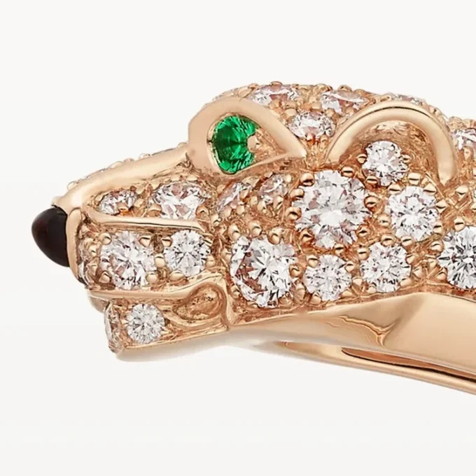 Pulsera Panthere de Cartier, modelo pequeño, semipavé
