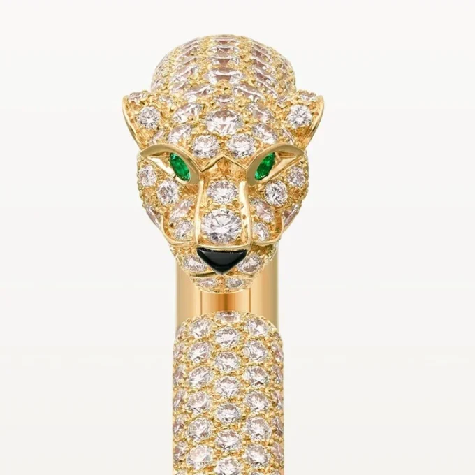 Pulsera Panthere de Cartier, modelo pequeño, semipavé