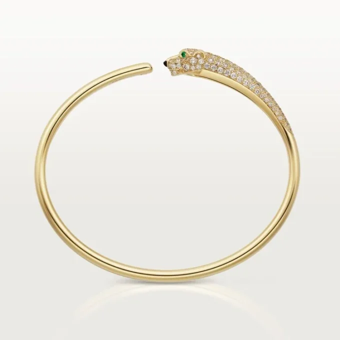 Pulsera Panthere de Cartier, modelo pequeño, semipavé