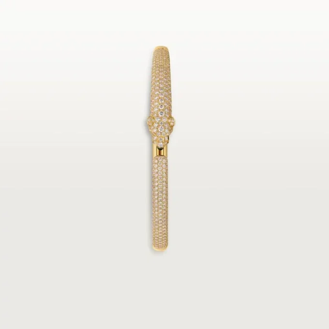 Pulsera Panthere de Cartier, modelo pequeño, semipavé