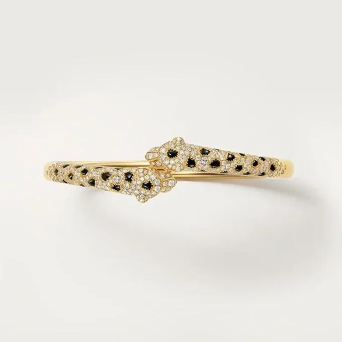 Pulsera Panthere de Cartier, modelo pequeño, semipavé